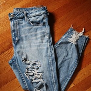 High Rise Ripped Jeggings